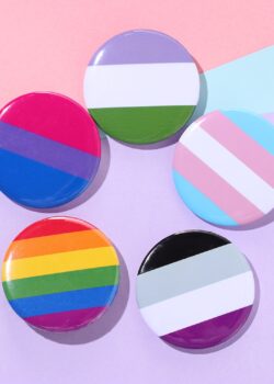 LGBTQ+ Pride Rainbow Metal Pin Badges